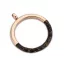 Victoria Rose gold colored pendant with brown pattern
