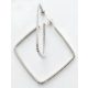 Victoria silver white stone earrings