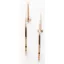 Victoria Rose gold colored white stone earrings