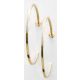 Victoria Gold colour white stone earrings