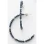 Victoria Silver-colored blue beaded earrings