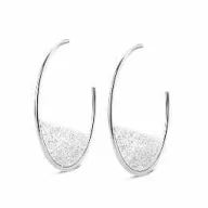 Victoria Silver Patterned Earrings