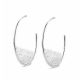 Victoria silver patterned earring