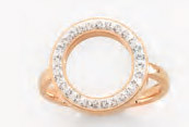 Victoria Rose Gold colour white stone ring