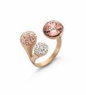 Victoria Rose Gold colour Colour stone ring