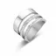 Victoria Silver-colored white stone ring